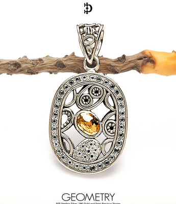 Geometrical silver jewelry collection with modern angular patterns and contemporary architectural designs