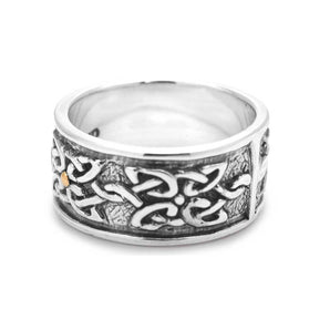 Celtic Silver Gold Ring
