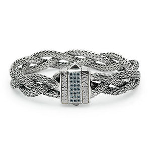 Silver Bracelet Dragon Bone, Oval 3x5 mm - Deni Jewelry