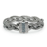 Silver Bracelet Dragon Bone, Oval 3x5 mm - Deni Jewelry