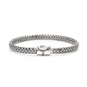 Silver Chain Bracelet Tulang Naga Oval 3x5mm - Deni Jewelry