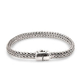 Silver Chain Bracelet Tulang Naga Oval 4x6mm - Deni Jewelry