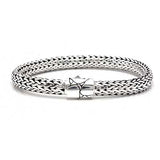 Silver tulang naga chain bracelet, oval 5x7 - Deni Jewelry