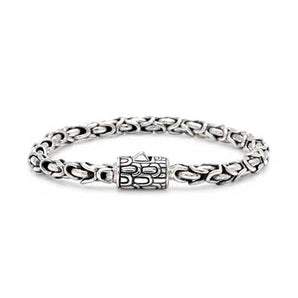 Silver bracelet sisik naga chain, spring lock - Deni Jewelry