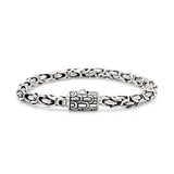 Silver bracelet sisik naga chain, spring lock - Deni Jewelry