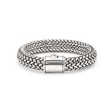 Silver bracelet with ram chain, oval 11x8 mm - Deni Jewelry