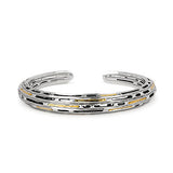 Gold Silver Kick Cuff Bracelet - Deni Jewelry