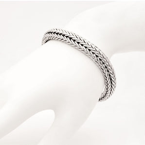 Gold & Silver Bracelet, Belah Rotan Chain 10x6mm