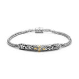 Gold & Silver Bracelet, Chain Round 3mm - Deni Jewelry