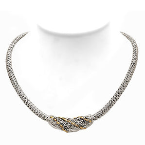 Gold & Silver Necklace Sisik Naga, Tulang Naga 4x6