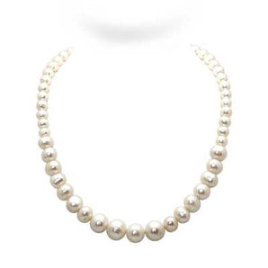 Gold & Silver Necklace Pearl, Bali Toggle