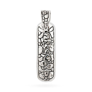 Silver Pendant Crocodile Motif