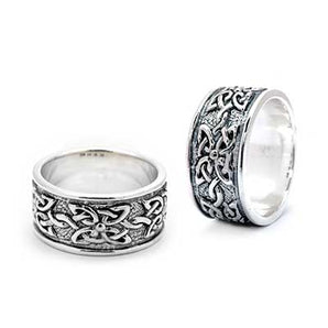 Silver & Gold Ring, Celtic Motif