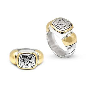 Gold & Silver Ring, Crocodile Motif