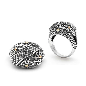 Silver & Gold Celtic Ring