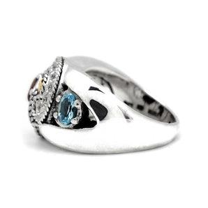 Gold & Silver Ring, Puzzle Motif