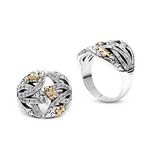 Gold & Silver Puzzle Collection Ring
