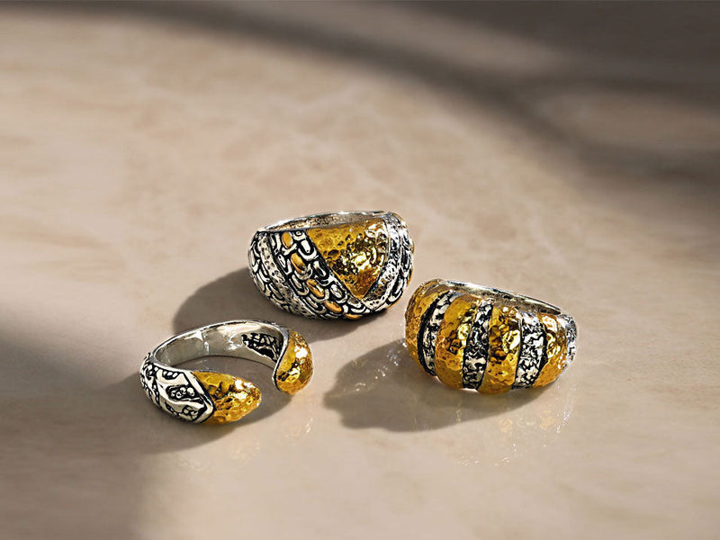 Handcrafted 925 sterling silver Balinese jewelry collection - premium rings, bracelets, necklaces, earrings and pendants